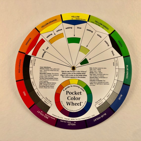 Pocket Color Wheel a Guide to Mixing Color | Etsy