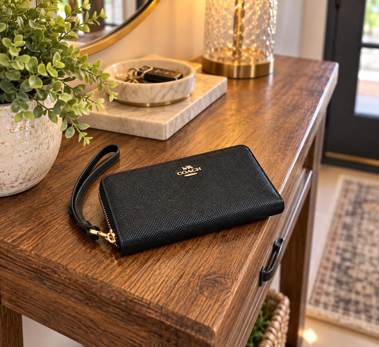 Vintage Coach Zip Around Wallet - Etsy