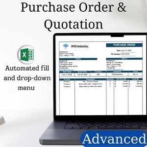 Formato de orden de compra y cotización - Plantilla de Excel