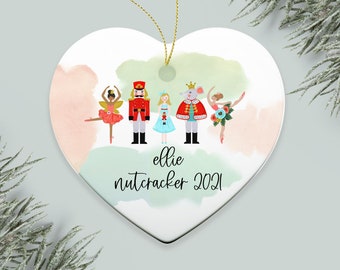 Nutcracker Custom Heart Ornament Gift