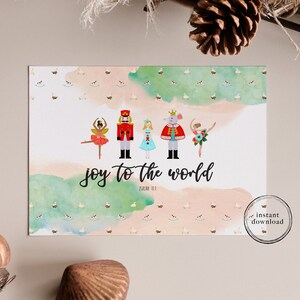 Nutcracker Christmas Bible Verse Wall Art Gift image 5