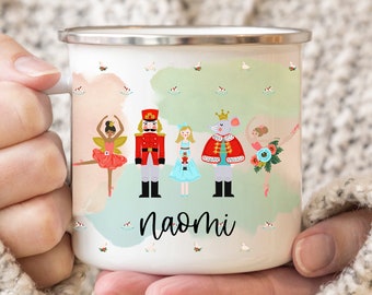 Personalized Christmas Nutcracker Enamel Mug Gift