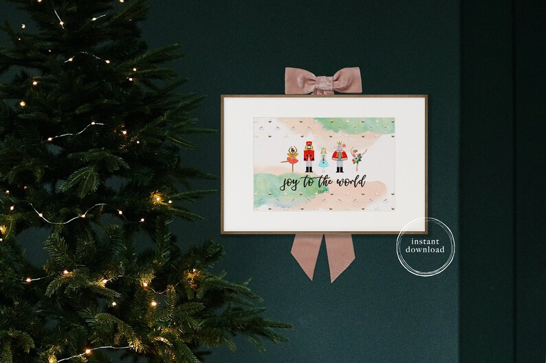 Nutcracker Christmas Bible Verse Wall Art Gift image 4