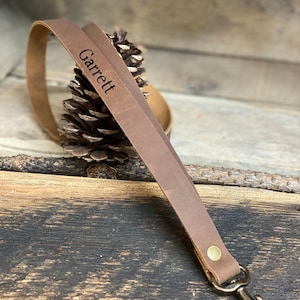 Cordão de couro - cordão personalizado com encaixe giratório
