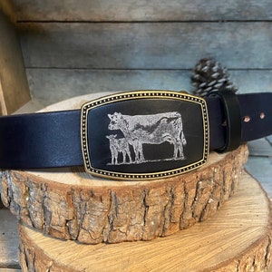 Cattle Belt buckle, makes great farmers gift, 4H, FFA gift, Farmers wife gift, Cow lovers gift | Personalized  | Handmade