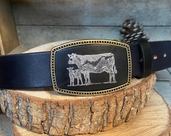 Cattle Belt buckle, makes great farmers gift, 4H, FFA gift, Farmers wife gift, Cow lovers gift | Personalized  | Handmade