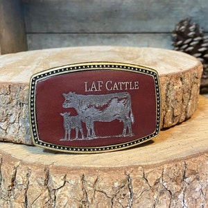 Cattle Belt buckle, makes great farmers gift, 4H, FFA gift, Farmers wife gift, Cow lovers gift | Personalized  | Handmade