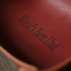 Leather Catch-all Tray | Valet Tray | Accessory holder | Full-Grain Leather, Great Personalized Gift! Graduation Gift for him-husband