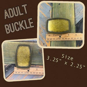 photo of buckle with measurements
