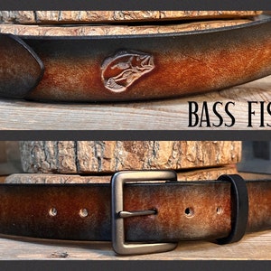 Fishermen’s Leather belt 1.5&quot;-Full Grain-Groomsmen gift-Dad&#39;s Gift-Mens Belt- Teen Boy, Name Belt great gift for graduation, work belt