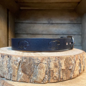 Leather Kids Belt /Children&#39;s/toddlers leather Belt hunting-deer-little boys 1&quot; width, Personalized kids belt, Christmas Gift-