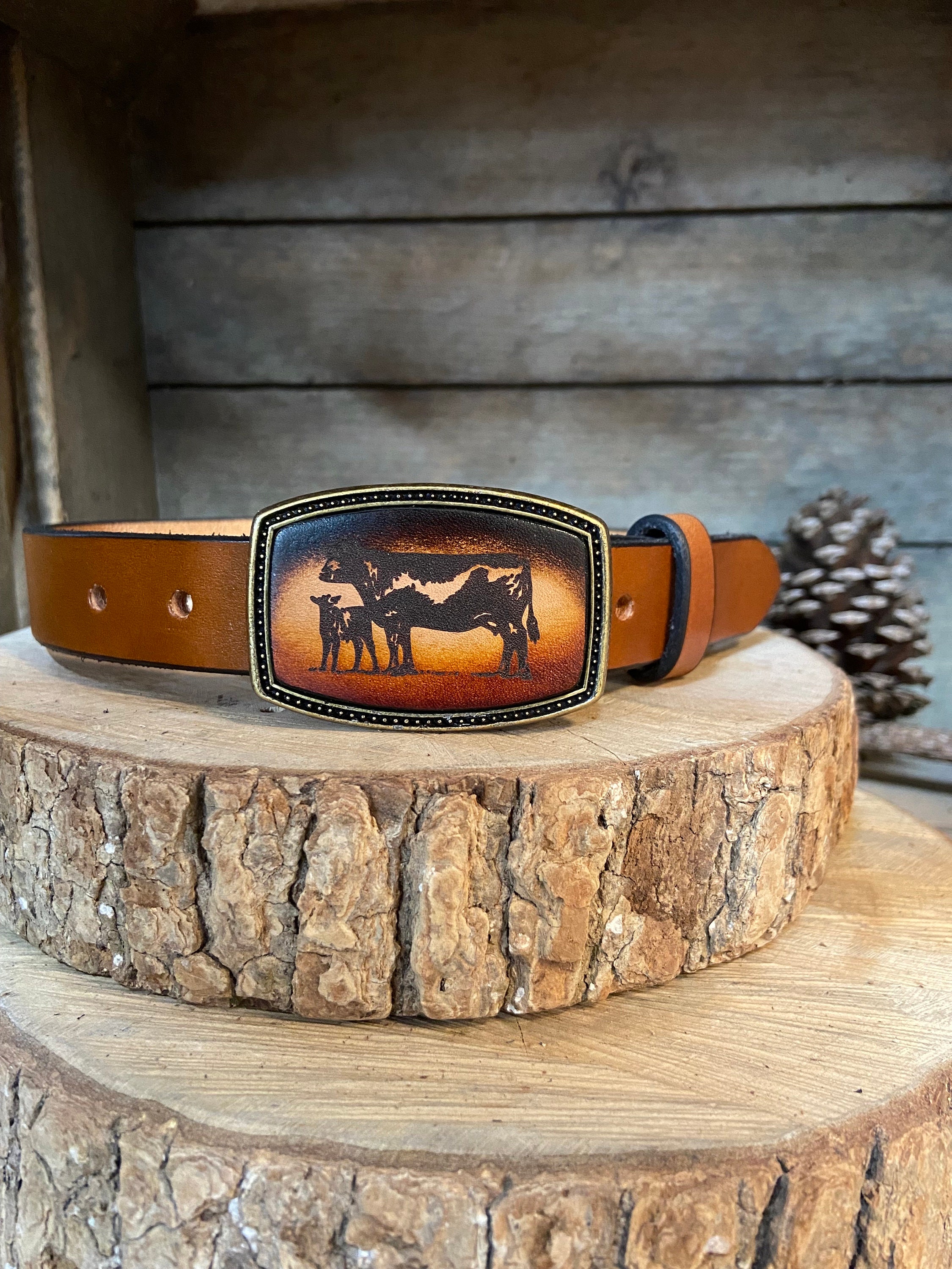 ?4 Horses Western cowboy belt buckle Cowboy 40mm Buckle – Mission Belt main image 2