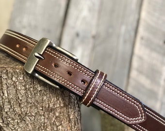 Concealed Carry leather belt- CCW Belt-1.5" 2ply- our most durable built belt-THE HERITAGE