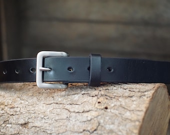Ceinture habillée en cuir pleine fleur 1,25 po. - Ceinture homme sur mesure