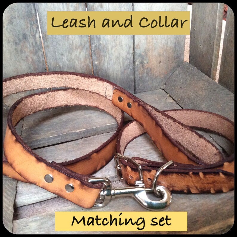 72 Hand made Genuine leather dog leash personalized for Etsy