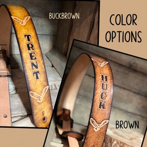 KIDS Personalized Leather Guitar Strap Customized With Your Child's ...