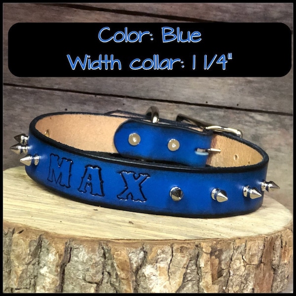 Spiked Dog Collar Etsy