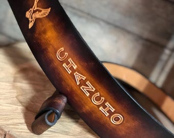 Leather Sling-'Hand-Stamped'- Personalized