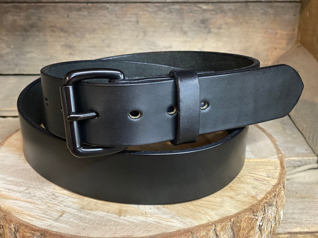 Leather Belt-black Belt-brown Belt-full Grain Leather-english - Etsy