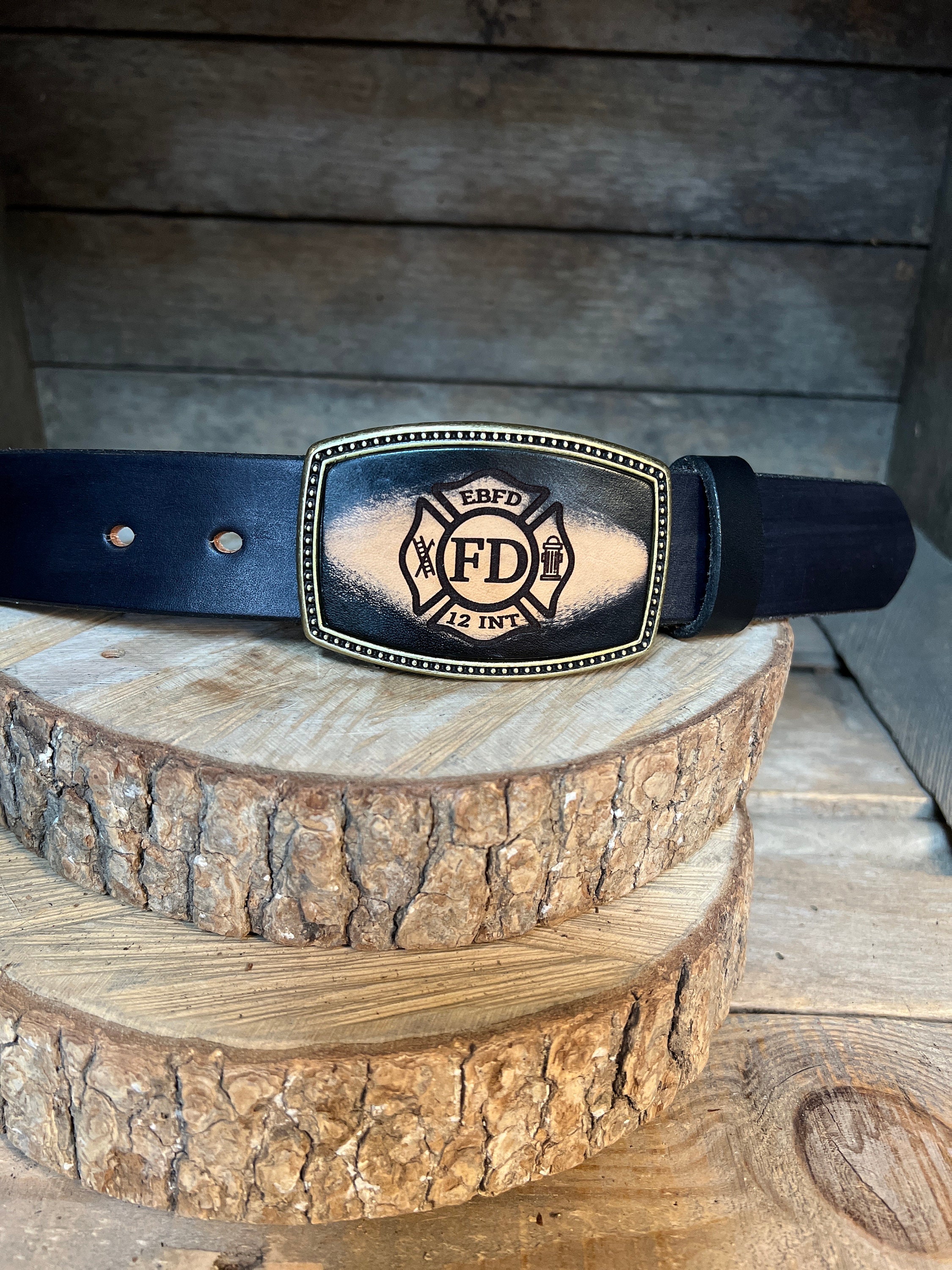 CUSTOM Fire Department BUCKLE : for 1.5