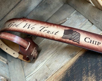 TRACOLLA PER CHITARRA: Bandiera americana - Pelle personalizzata - Regalo per musicisti