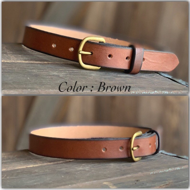 Plain Full grain Leather Belt KidsChildren/'stoddlers from infants to size 28 Great Gift Hand-made Personalized wname or initials