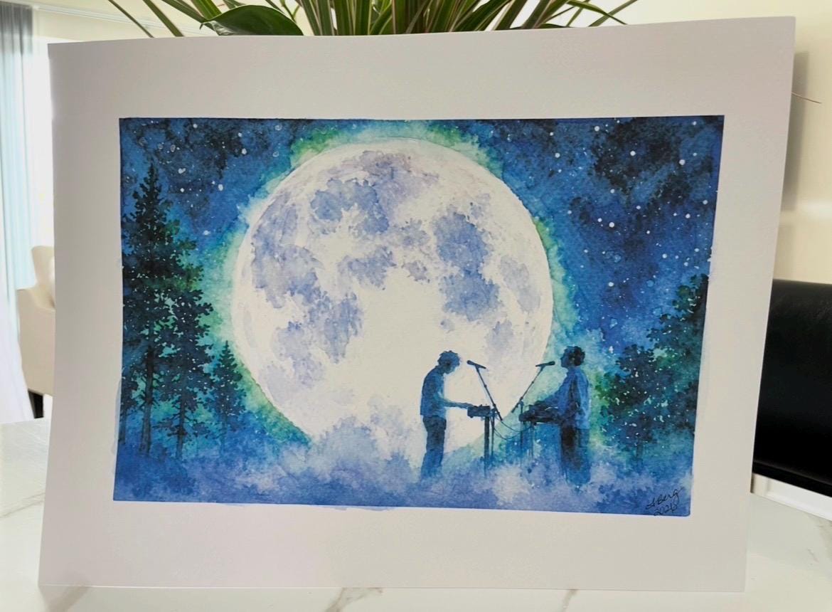 Twenty One Pilots Watercolor Painting – AMA 2026 Performance Art
