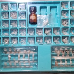 Vintage Bosworth B-Crowns Kit Orthodontist Dental False Teeth Molds Oddity Dentists
