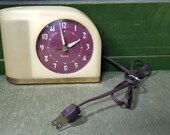 1930 39 s Yellow Bakelite Futuristic Westclox Moon Beam Electric Alarm Clock Bedroom Decor Model S5J Art Deco Works