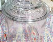 Vintage Advertising La Palina Cigar Glass Humidor 50 Factory No. 368 1st Dist Michigan Display Jar circa 1915