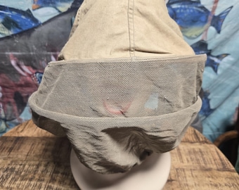 Armee 1954 J Mille & CIE Villeurbanne Military Insect Repellent Head Cover Bee Keeper Protector Pith Helment Hat Viel France Apiculture Miel