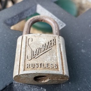 Vintage Slaymaker padlock with No Keys