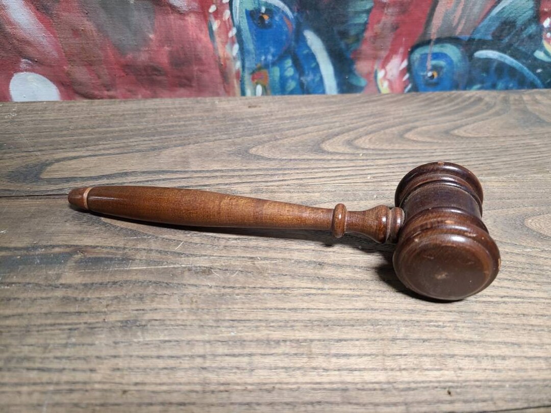 Antique Wooden Mallett Gavel Etsy