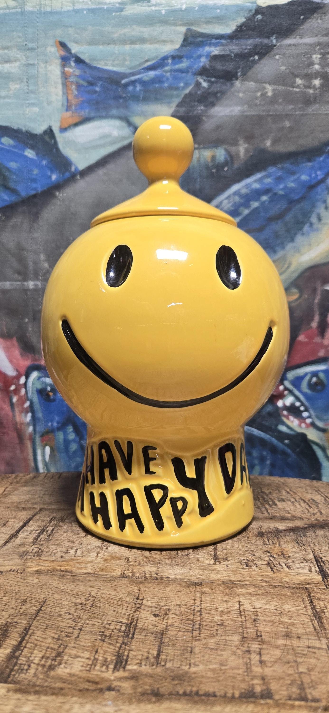 Mccoy Smiley Face Cookie Jar - Etsy