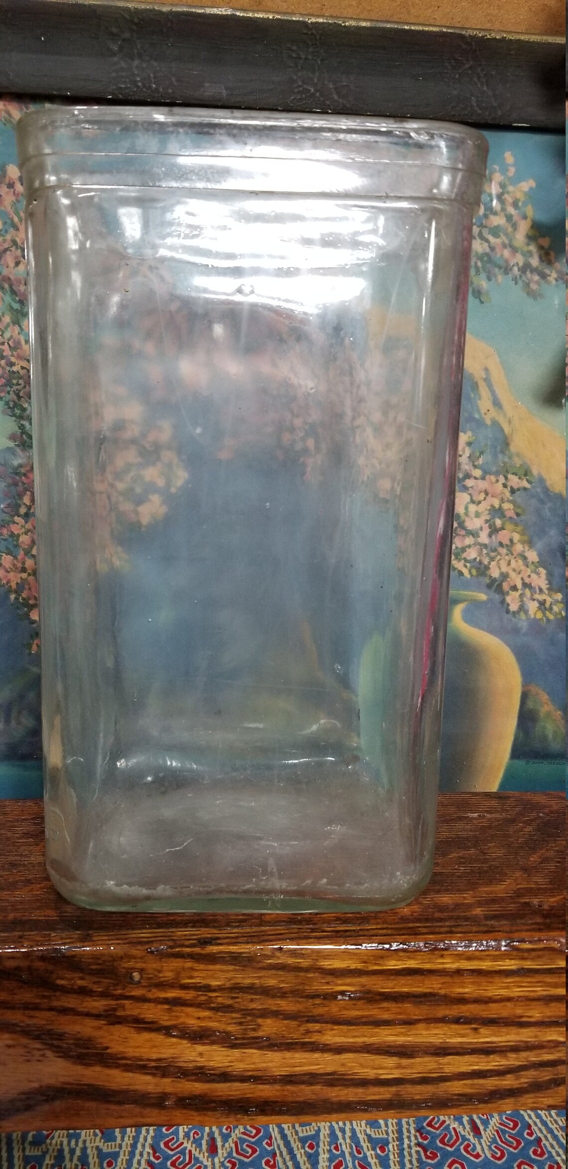 Vintage Glass Battery Jar Etsy
