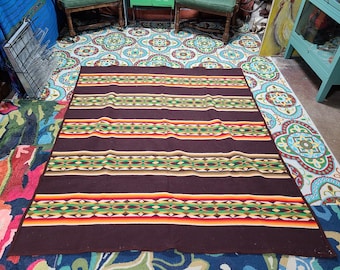 Vintage Pendleton Chief Josef Beaver State Brown With Orange