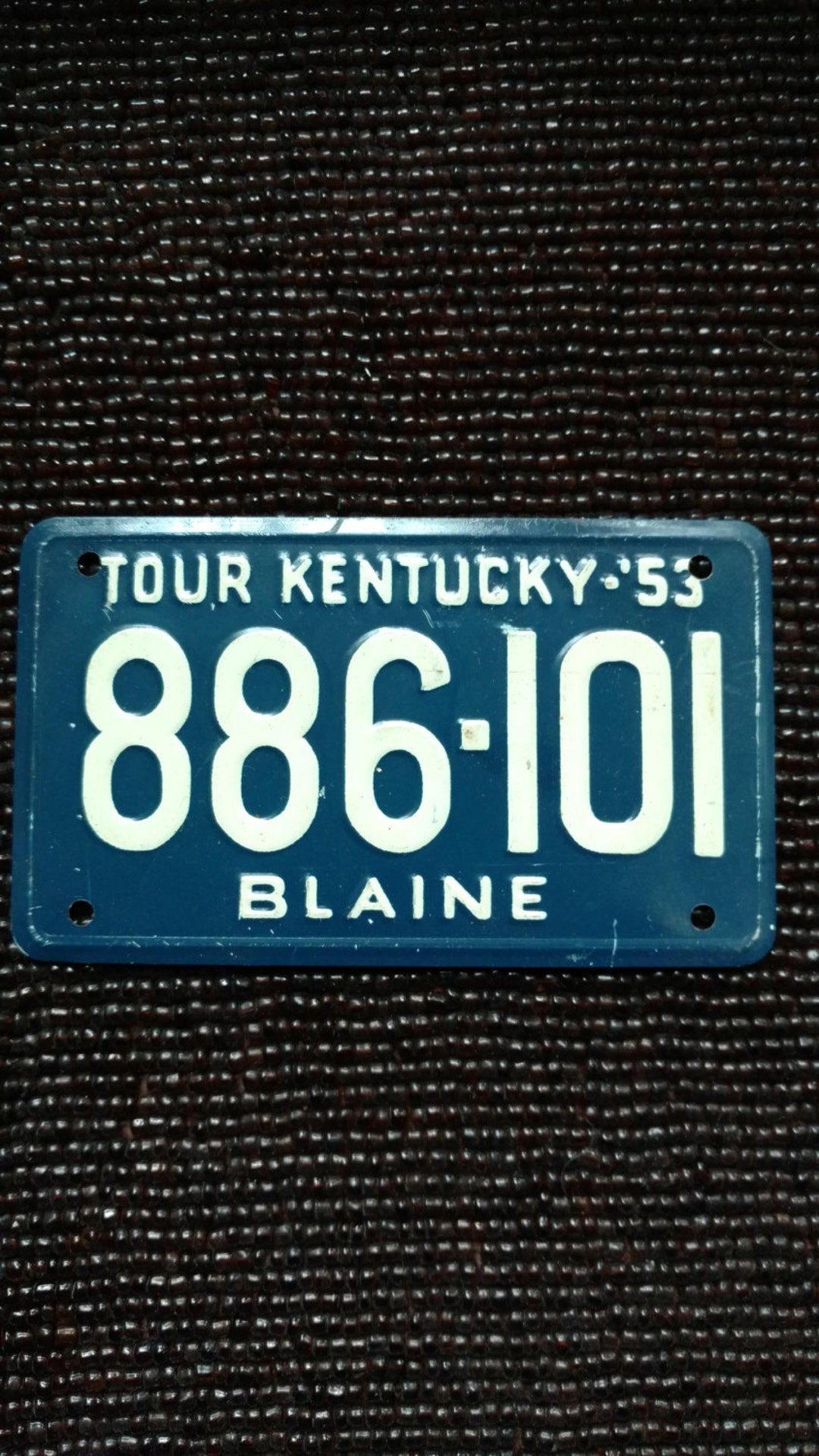 Vintage 1953 Mini Tin License Plate Kentucky KY - Etsy