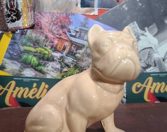 Darling Vintage Opaque China French Bulldog Figurine Frenchie Dog