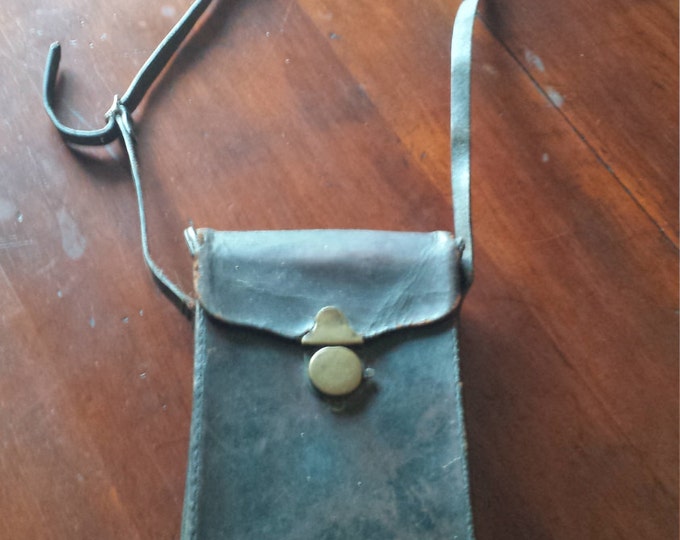 Wonderful Vintage Leather Binocular Bag Sachel or Purse With Personality and History Etsy