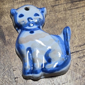 米国　ヴィンテージ　キャットフィーダー　猫の置物 　ルイビルストーンウエア　レア Louisville Stoneware Cat - Etsy