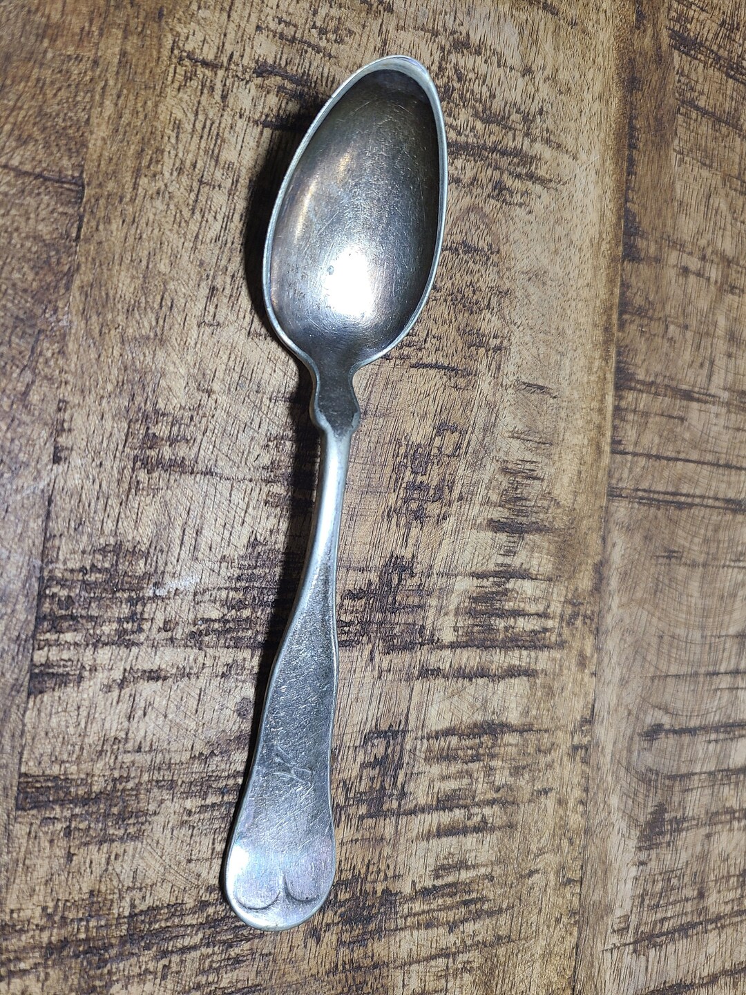 Antique Circa 1900 Reed & Barton Thick Silver Plate Scalloped Fiddle ...