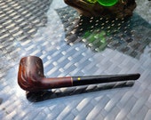 Vintage Thick Chunky Mid-Century Modern Willard Tobacco Smoking Pipe Tight Stem