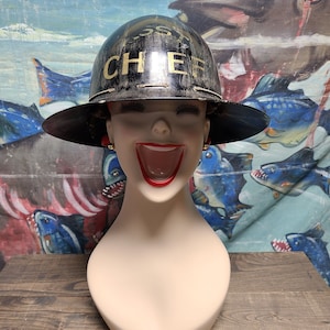 Antique Authentic Original 1940's Rare Chief Fireman Firefighters Hat