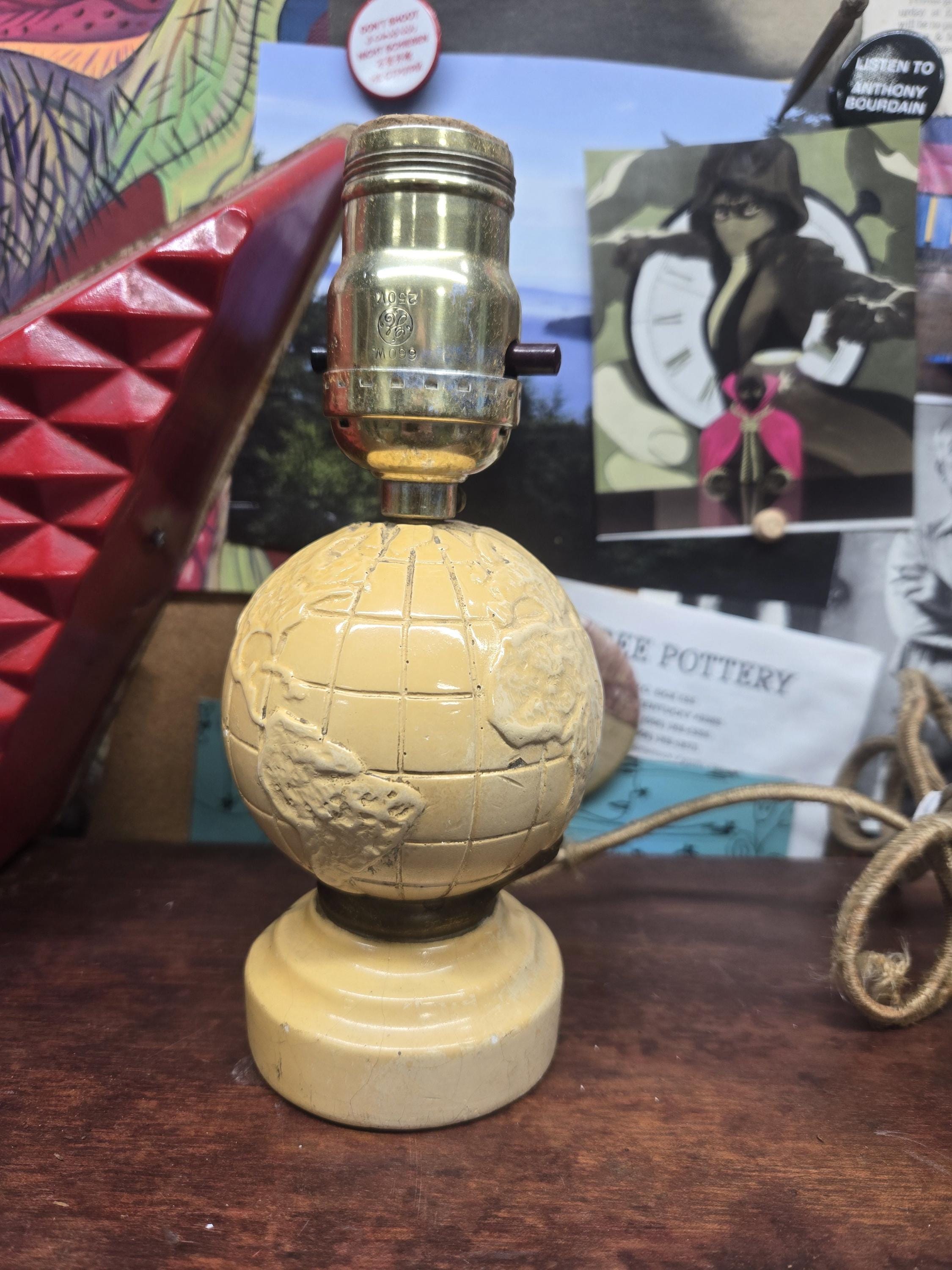 Vintage Metal Earth Bank - Etsy