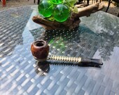 Vintage 1960 39 s Thin Flow Old School Estate Find Tobacco Smoking Pipe Tight Stem