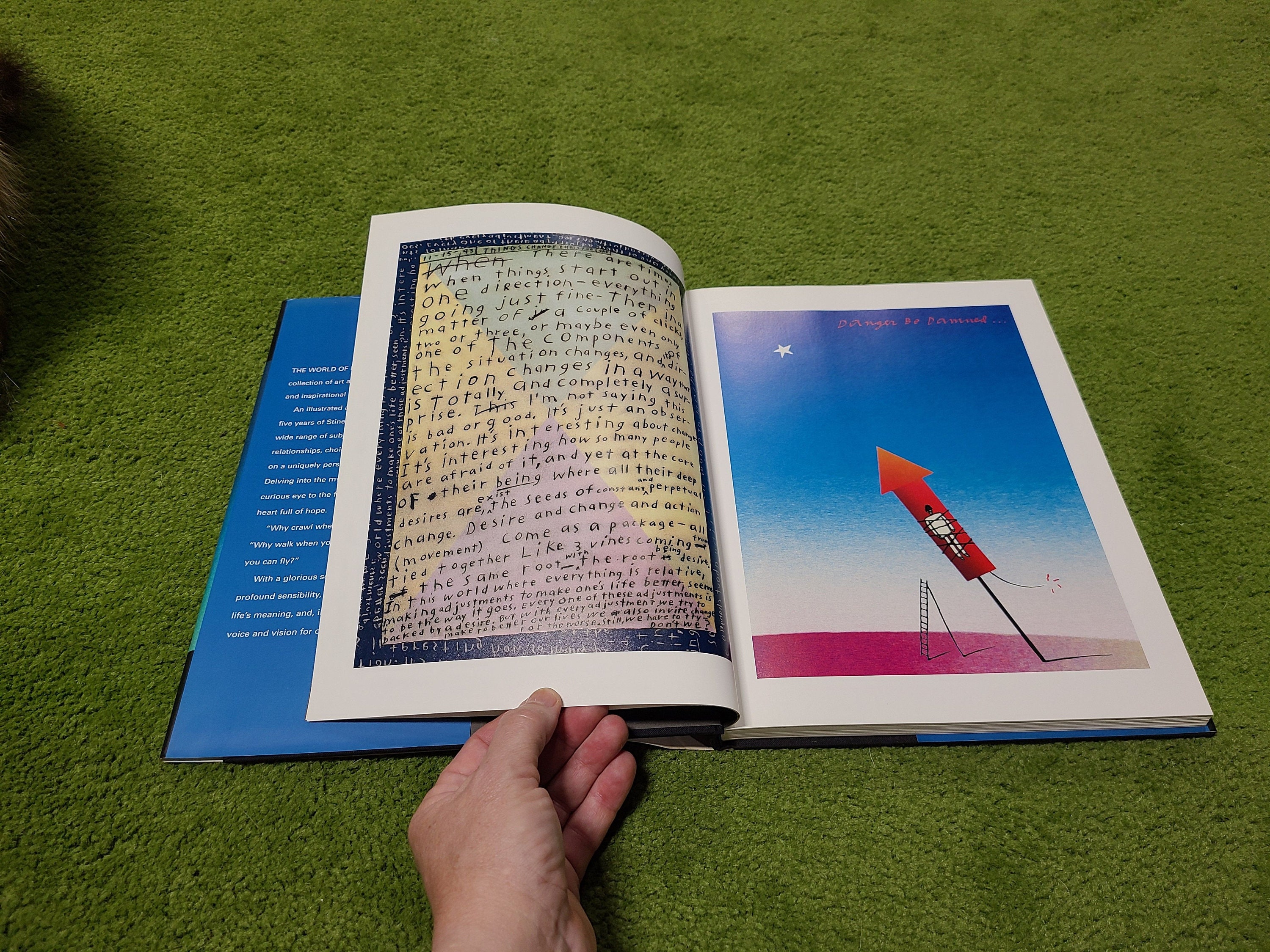 Vintage 1994 the Art World of Richard Stine Hardcover Art Book