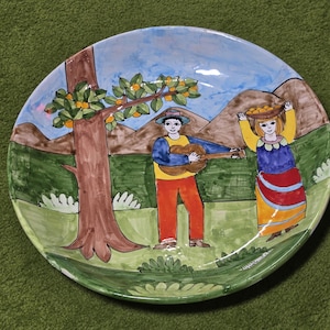 NINO PARRUCCA 　飾り皿　絵皿 Nino Parrucca Plates Platters - Etsy