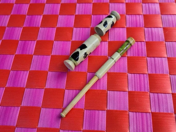 ladies cigarette holder Antique Celluloid Ladies Cigarette Holder in Original Case