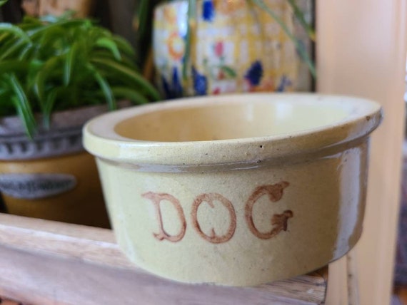 Stoneware crock hotsell dog dish