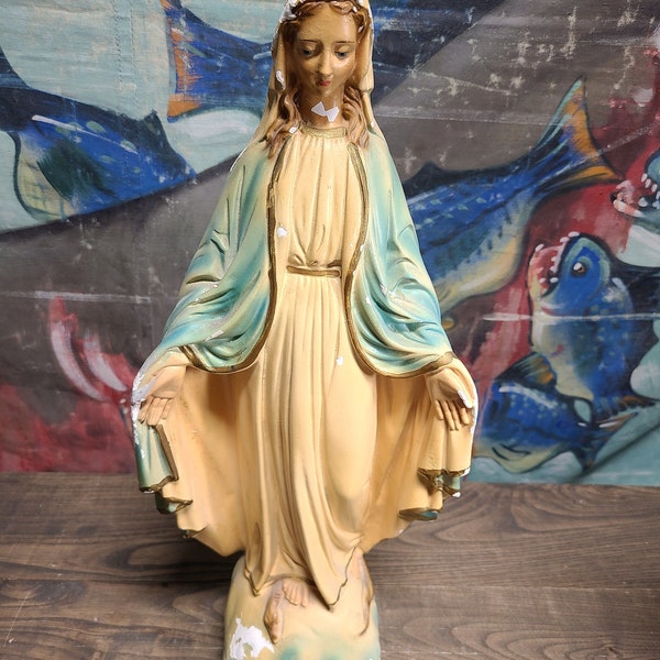 Chalkware Religious Statues Etsy